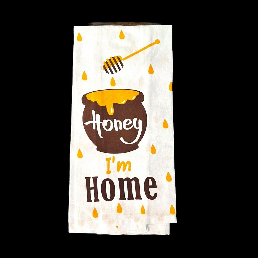 Honey I’m Home Flour Sack Kitchen Towel 15" x 25" Cotton